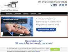 Tablet Screenshot of ede-slotenmaker.nl